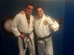 Former Rutherford Wrestler receives jiu jitsu bluebelt