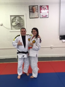 Brazilian Jiu-Jitsu promotion for Kearny High School student