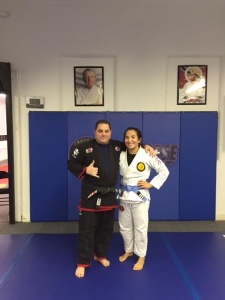 Medical student Caitlin McManus earns jiu-jitsu promotion