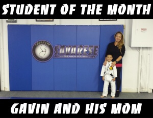 Lyndhurst kids jiu-jitsu student Gavin Bolus wins Savarese BJJ Student of Month!