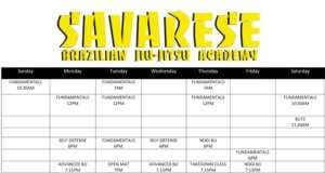 Adult schedule