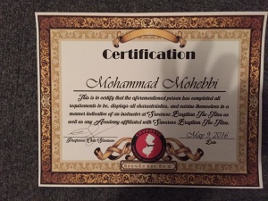 Savarese Jiu Jitsu blackbelt becomes certified instructor