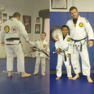 martial arts students