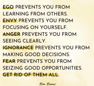 Great saying about ego