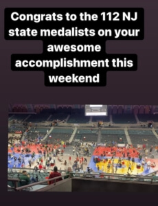2022 NJSIAA State wrestling medalists1st through 8th