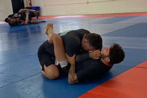 Offensive and defensive initiative from BJJ guard
