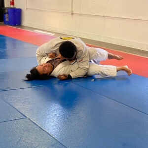 Pinning while passing guard in BJJ