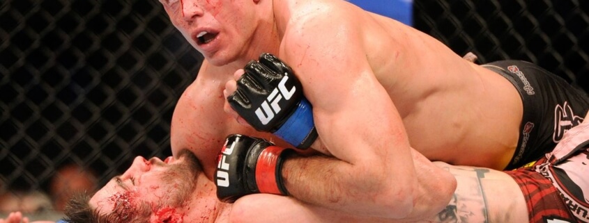 Half guard passing in MMA/fighting