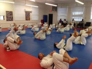 Students and teachers in BJJ